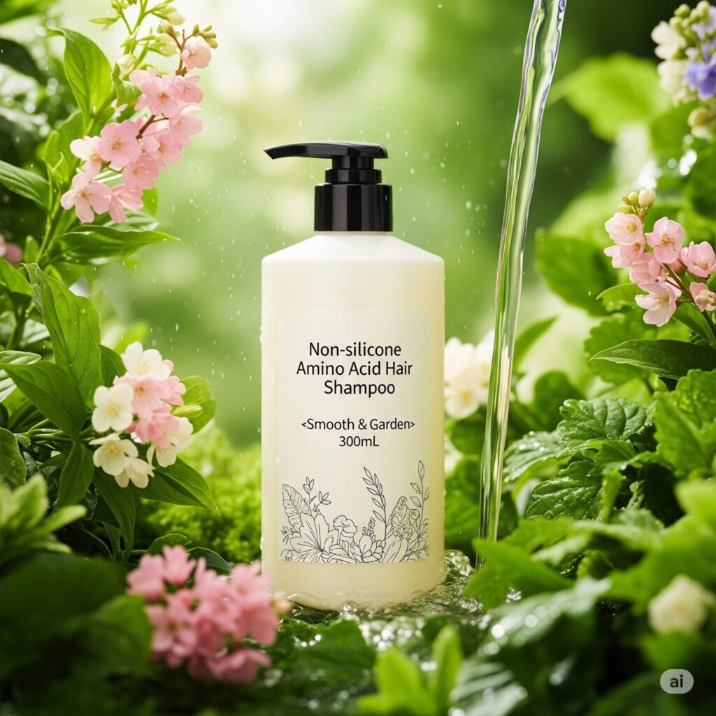 [ノンシリコン アミノ酸 ヘアシャンプー〈スムース＆ガーデン〉300mL]で叶える、素髪の美しさなぜ選ばれる？【美容専門家監修】