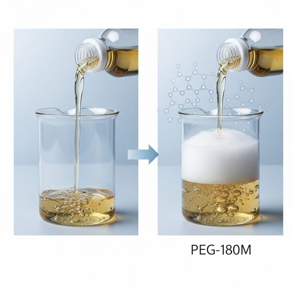 [PEG-180M]のすべて：シャンプーの「とろみ」を決める高分子成分の秘密【美容専門家が徹底解析】